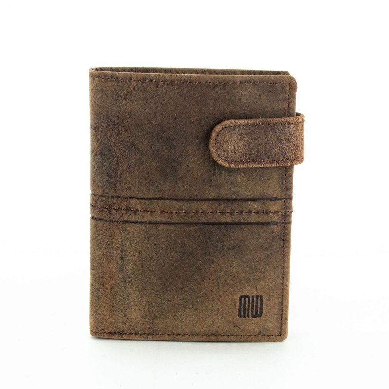 Vertical brooch wallet MyWallets Rustic