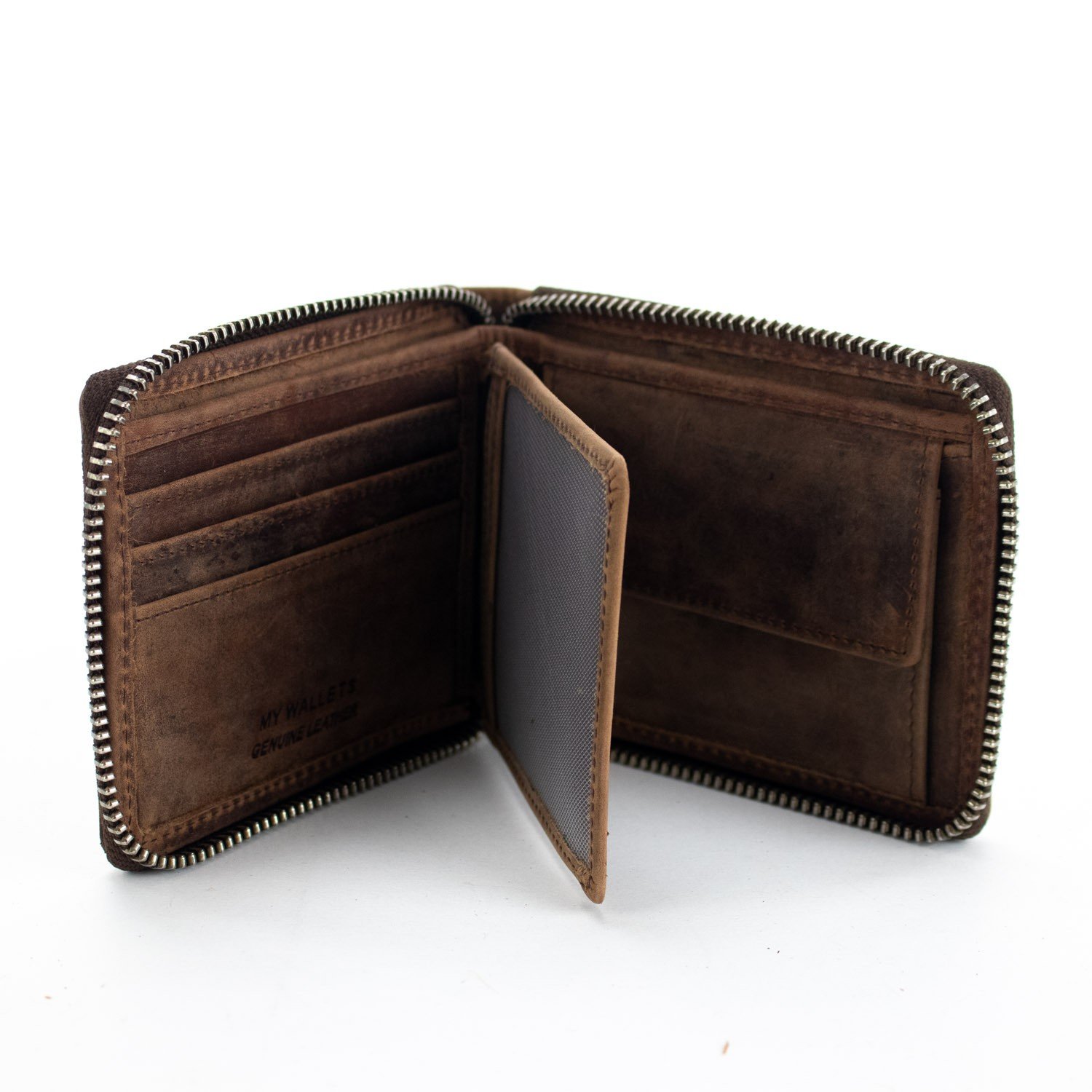 MyWallets Rustic zipper wallet