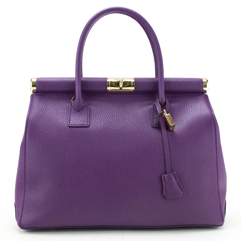 Lilac Pregato Classic Leather handbag