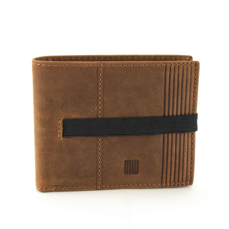 Horizontal wallet with rubber band...