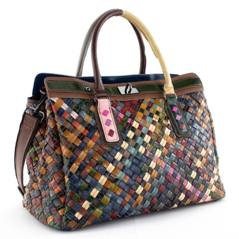Double Handbag in Pregato Mosaic...