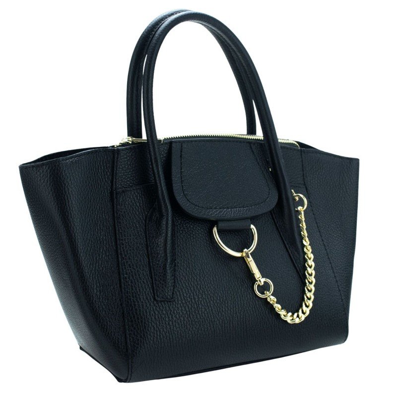 Black Catena Pregato Leather Bag