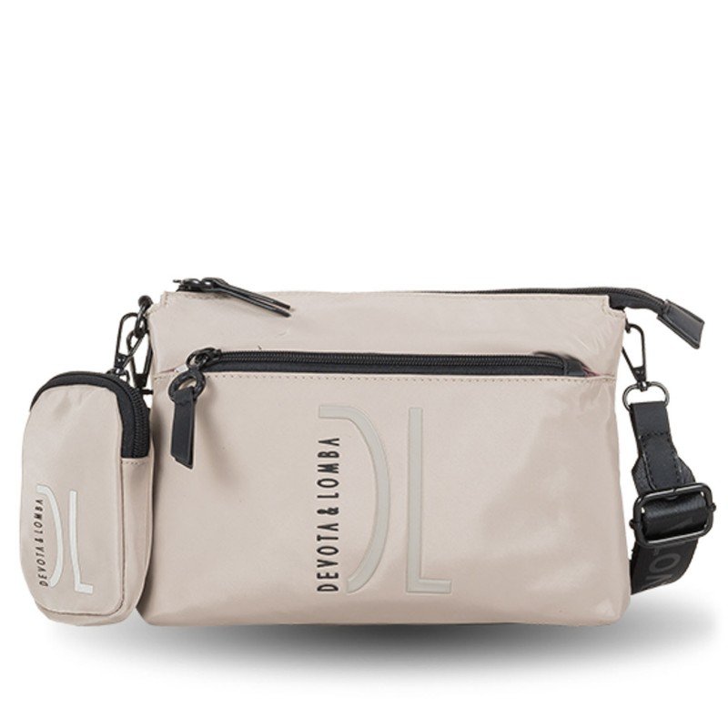 Compact shoulder bag with purse...
