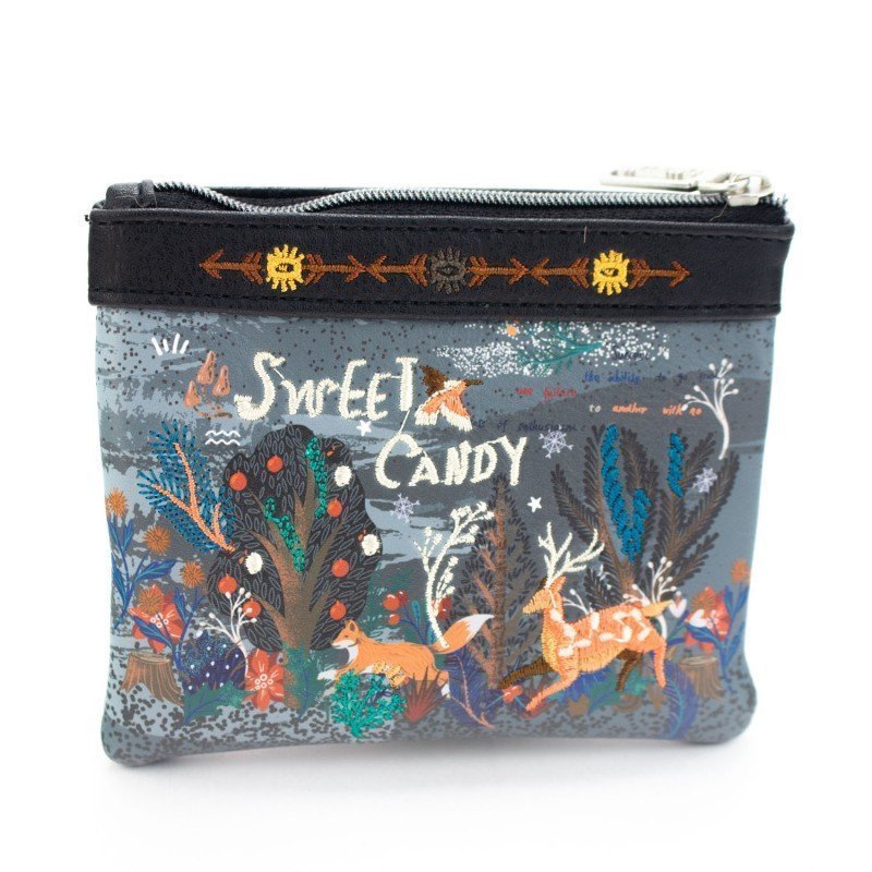 Sweet Candy Coral Double Pocket Purse