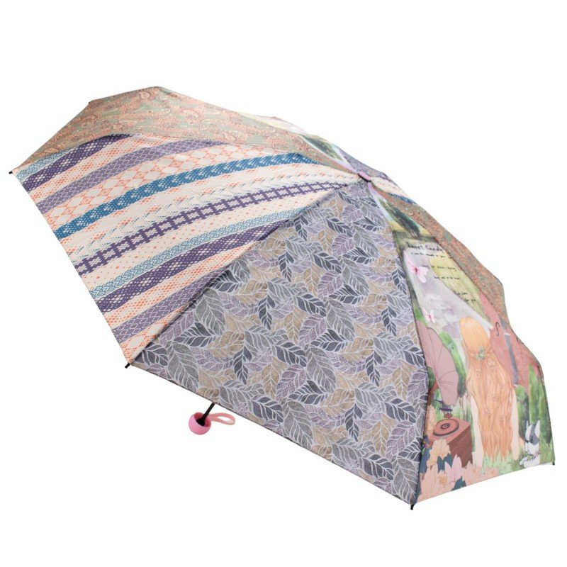 Mini folding umbrella with Sweet...