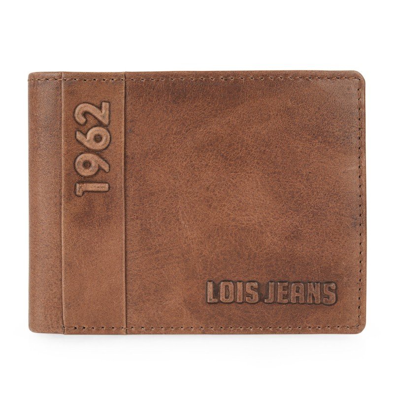 Lois Elk landscape men's leather wallet