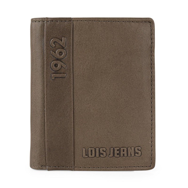 Lois Elk vertical men's leather wallet