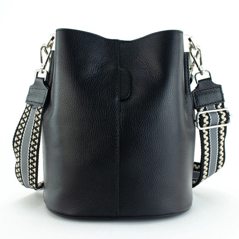 Pregato Secchio Leather Shoulder Bag