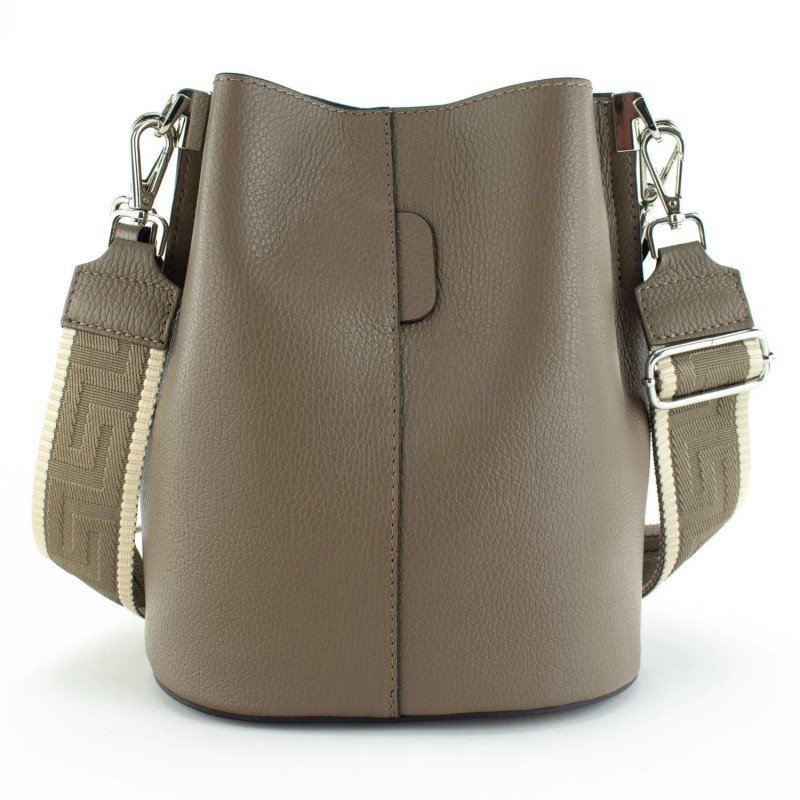 Pregato Secchio Leather Shoulder Bag