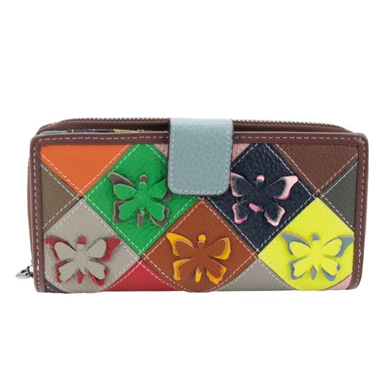 Long Leather Wallet with Pregato...