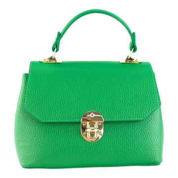 Bolso en Piel Pregato Carezza Verde