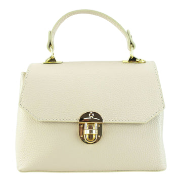 Bolso en Piel Pregato Carezza Beige