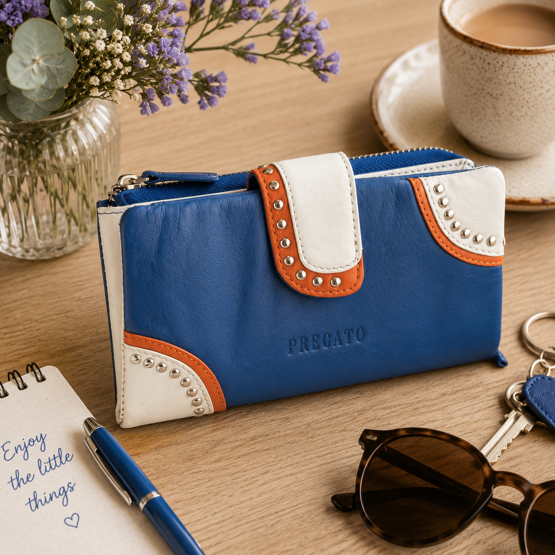Billetero de piel Premium Pregato Capri