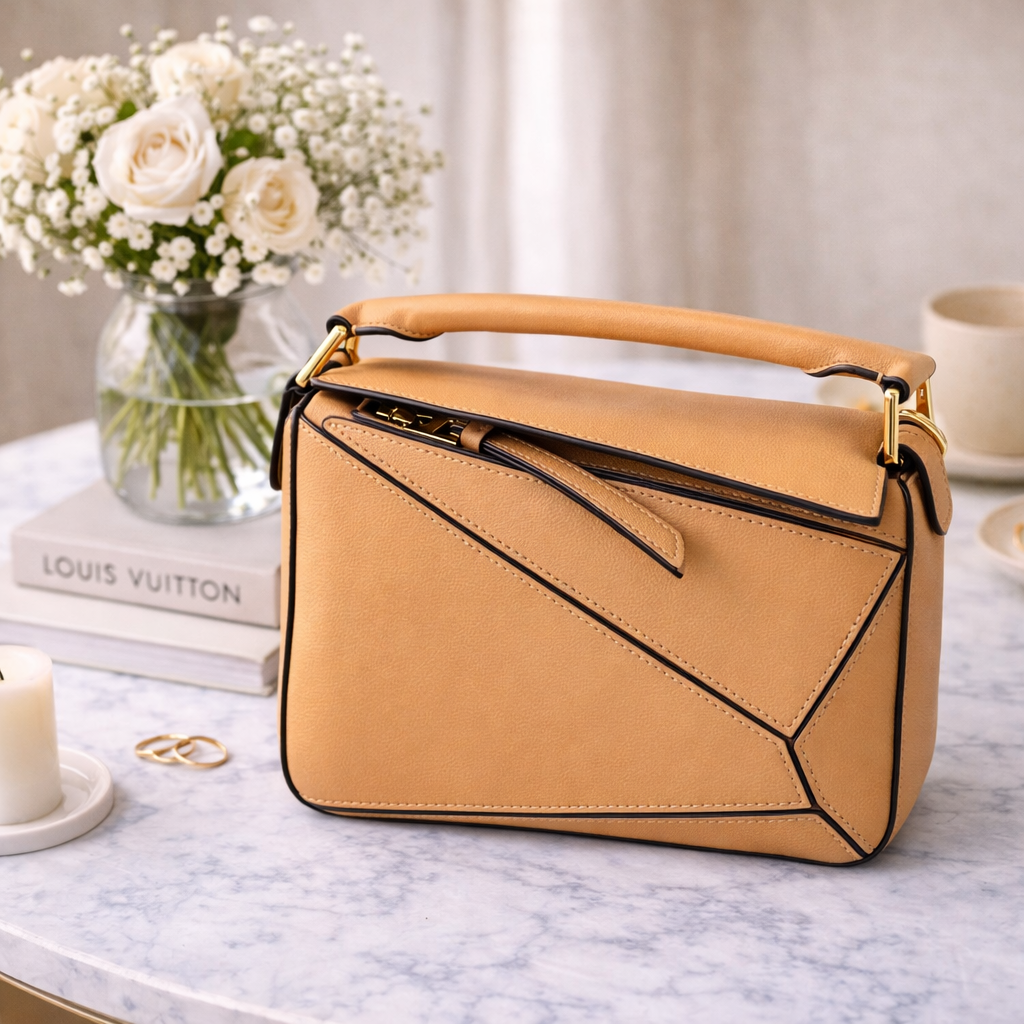 Bolso de Piel Pregato Modena Camel