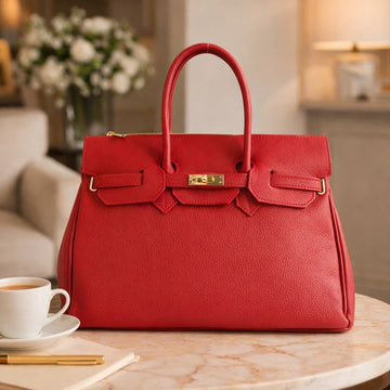 Bolso de Piel Pregato Juliette Rojo