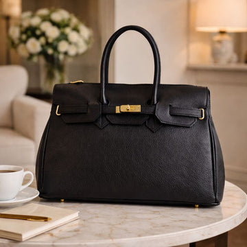 Bolso de Piel Pregato Juliette Negro