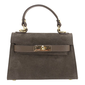 Bolso en Piel Pregato mini Latenza Ante Taupe