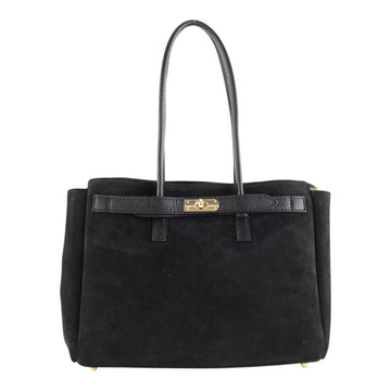 Bolso de Piel Pregato Roma Negro