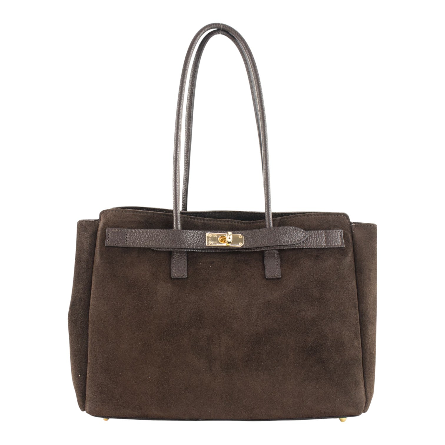 Bolso de Piel Pregato Roma Chocolate