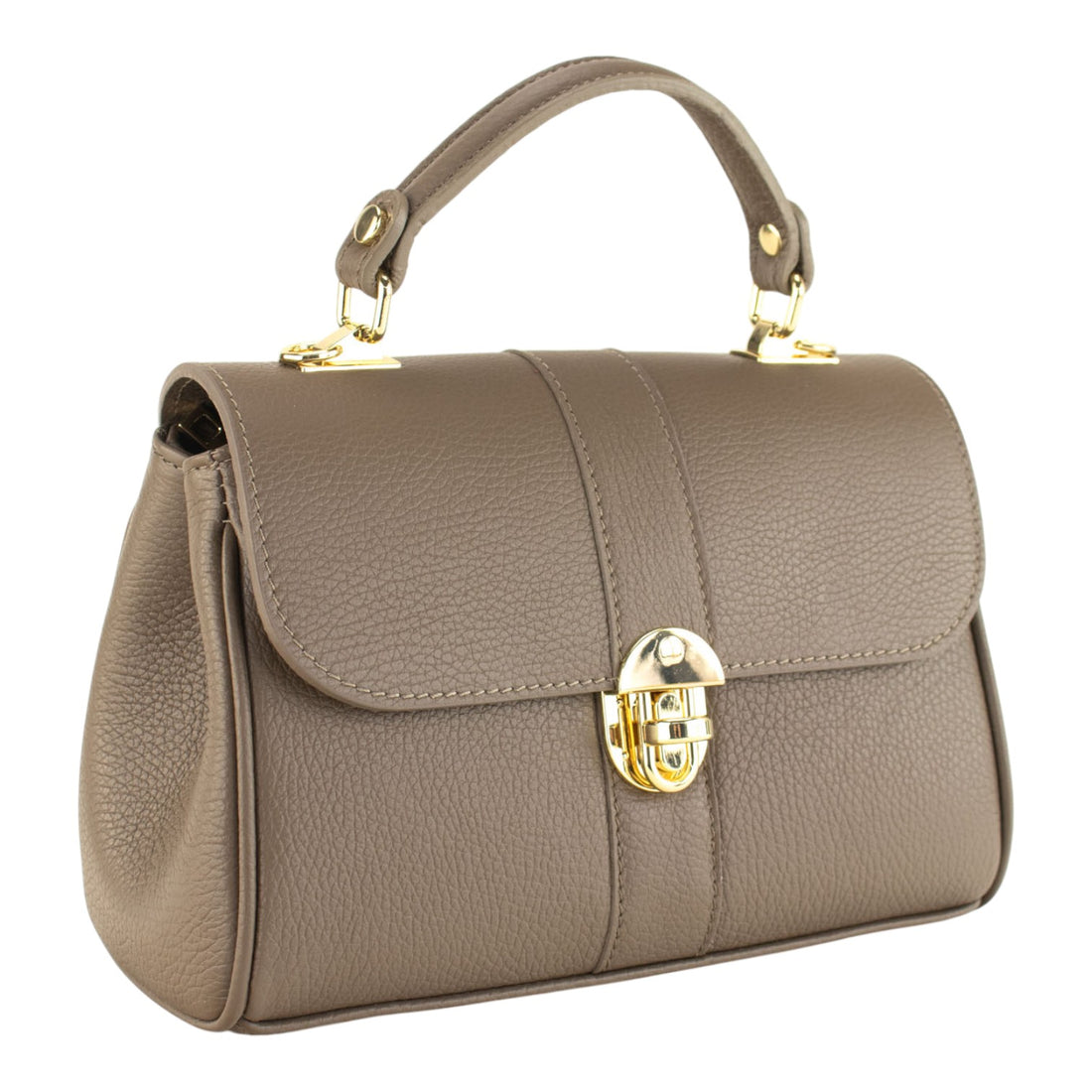Bolso de Piel Pregato Idillio Taupe