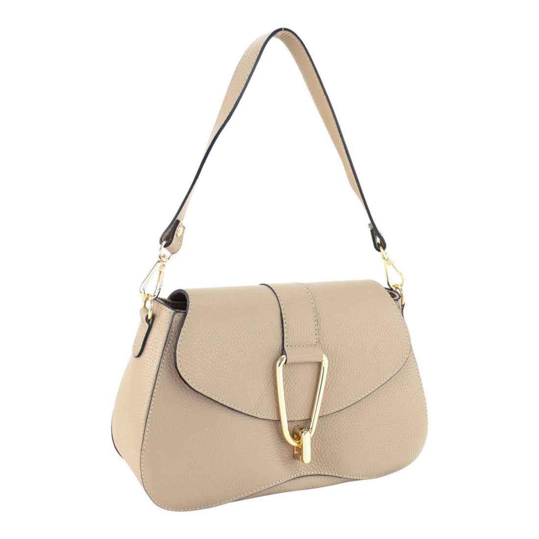 Bolso en Piel Pregato Arezzo Taupe