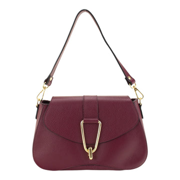 Bolso en Piel Pregato Arezzo Burdeos