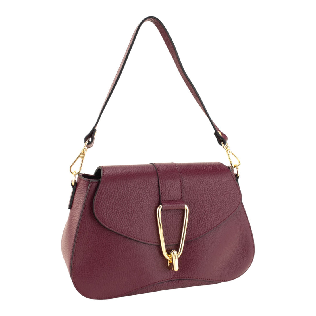 Bolso en Piel Pregato Arezzo Burdeos