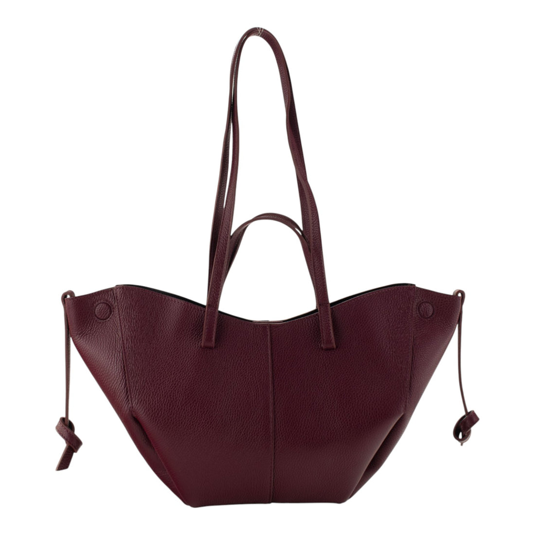 Bolso shopper Piel Pregato Venetto Soft Granate