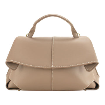 Bolso en piel Pregato Atelier Luxe mini Taupe