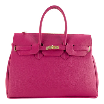 Bolso de Piel Pregato Juliette Fucsia