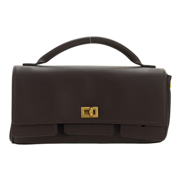 Bolso en piel Pregato Grace Chocolate