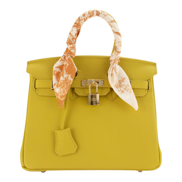 Bolso de mano Pregato Verona Gold Mostaza · 25cm