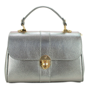 Bolso de Piel Pregato Idillio Plata