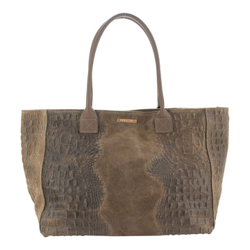Bolso Shopper de Piel Pregato Velaria Taupe