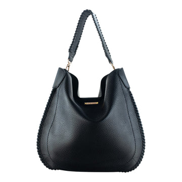 Bolso hobo Alchiara Camelia Negro