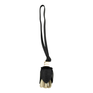 Charm para bolso Pregato Flor bicolor Negro y Beige
