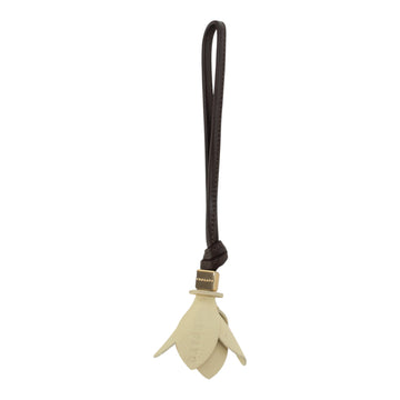 Charm para bolso Pregato Flor Beige y Chocolate