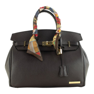 Bolso de mano Pregato Verona Chocolate oscuro