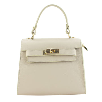 Bolso en Piel Pregato Latenza Beige