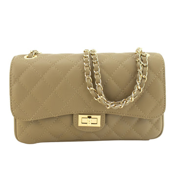 Bolso Piel Pregato Classy Taupe