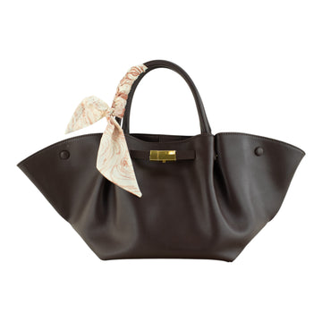 Sac en cuir Pregato Libera Chocolat