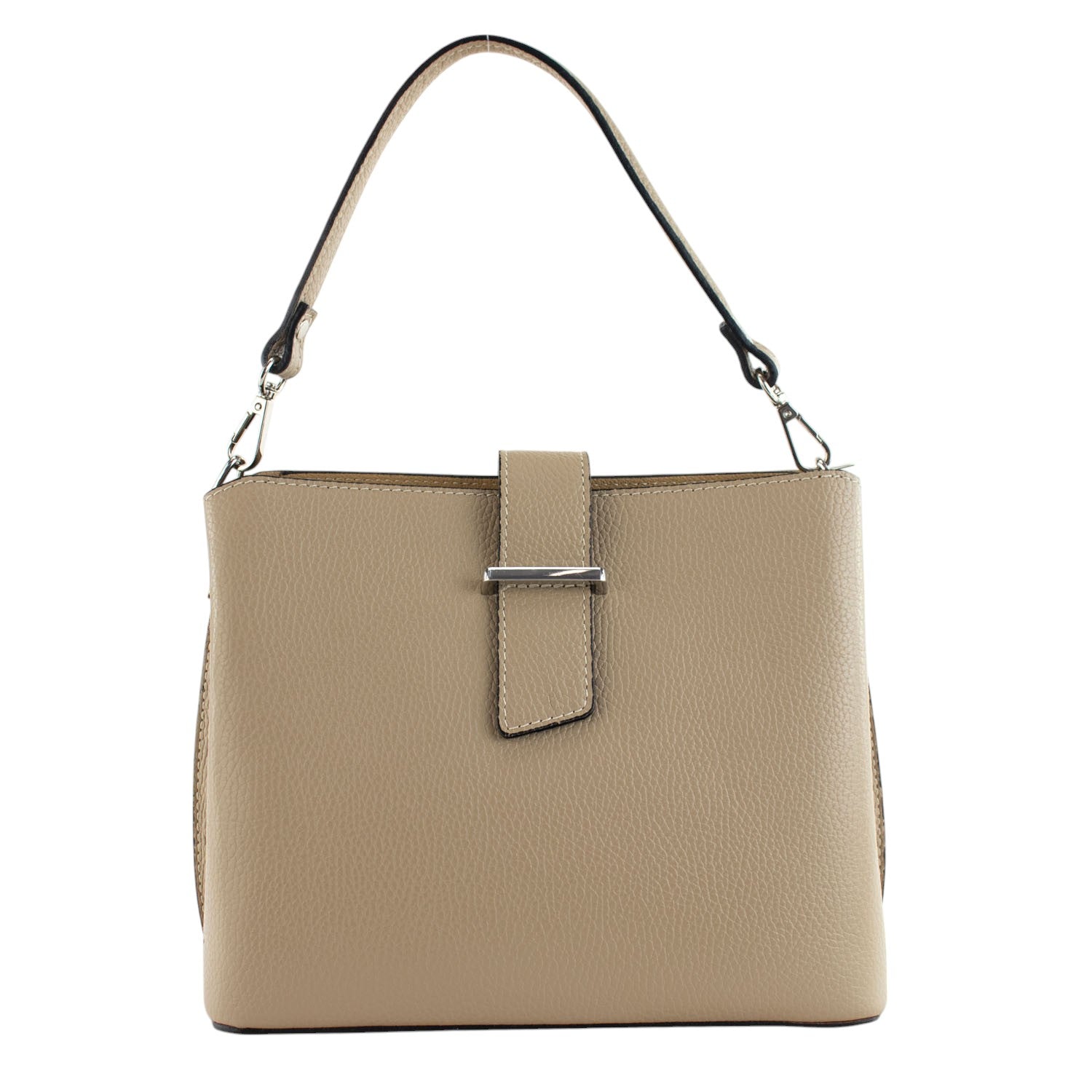 Bolso de Piel Pregato Eterea Taupe claro