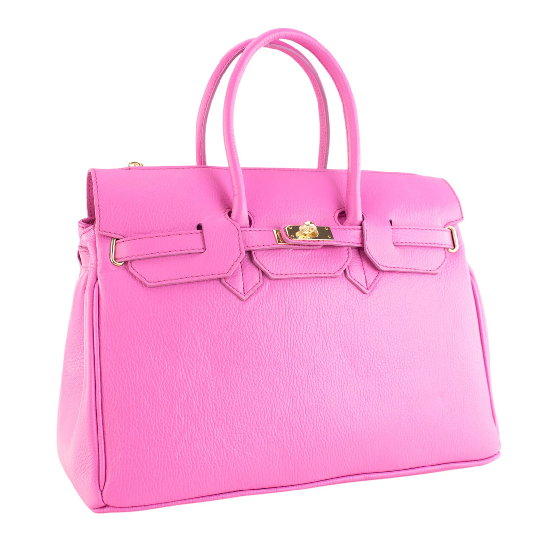 Bolso de Piel Pregato Juliette Rosa chicle