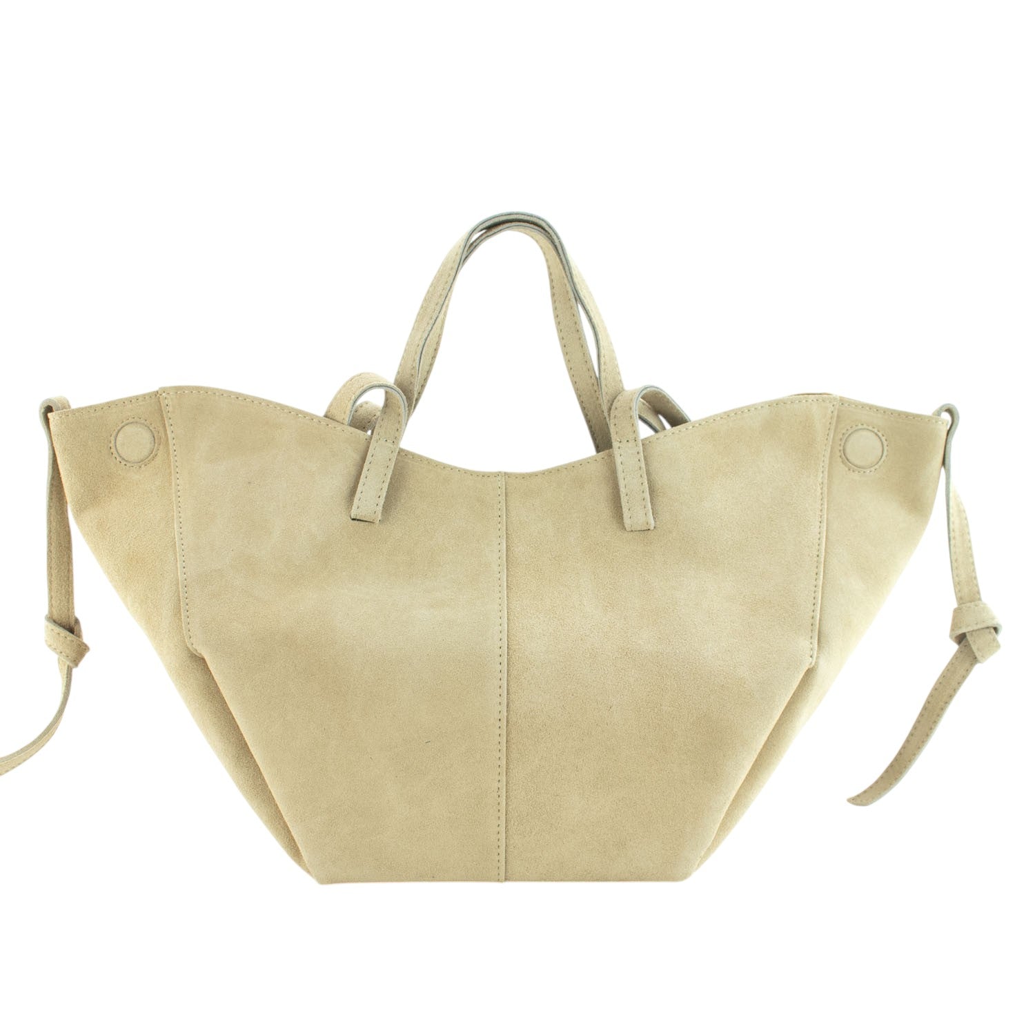 Bolso shopper Piel Pregato Venetto Crema