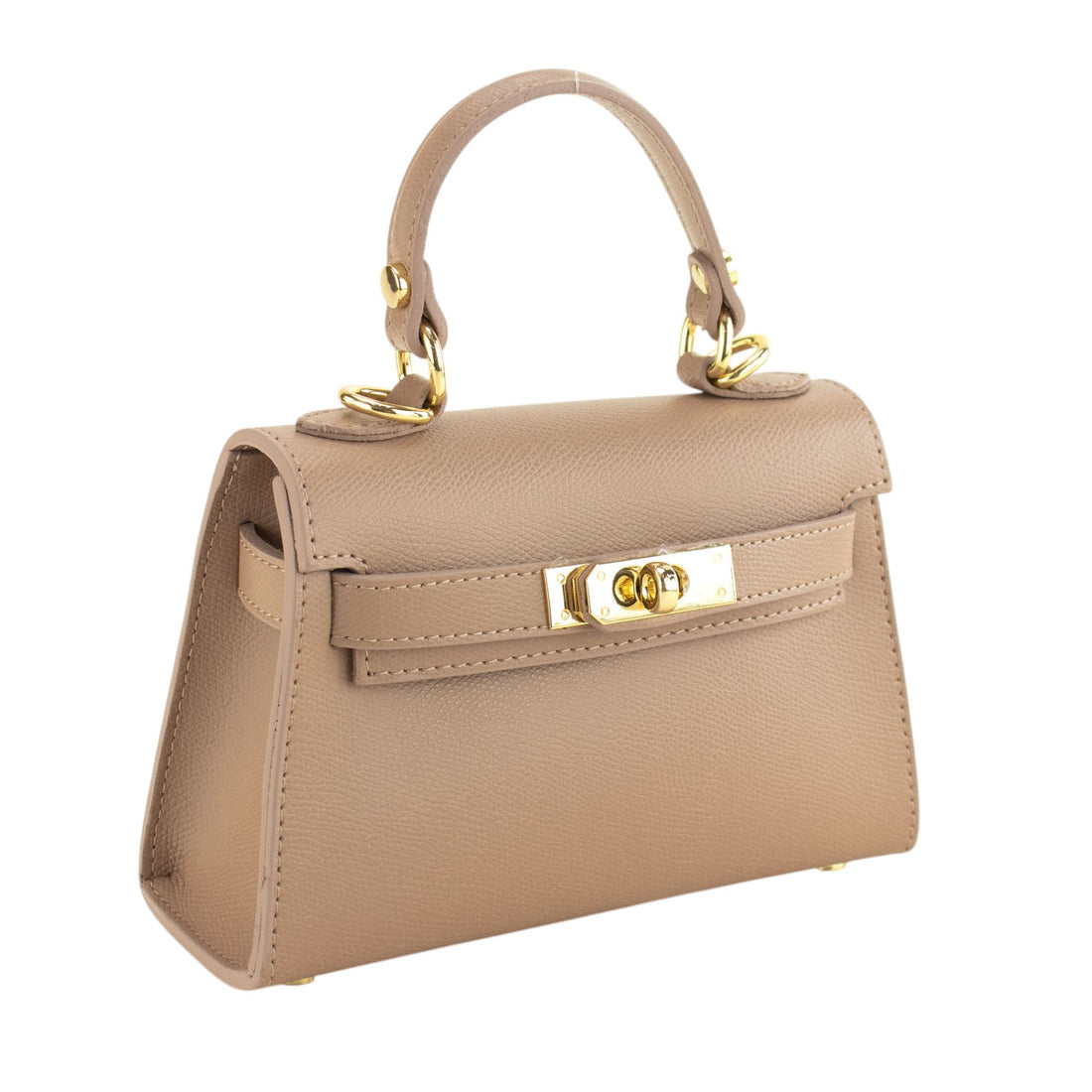 Bolso en Piel Pregato mini Latenza Nude