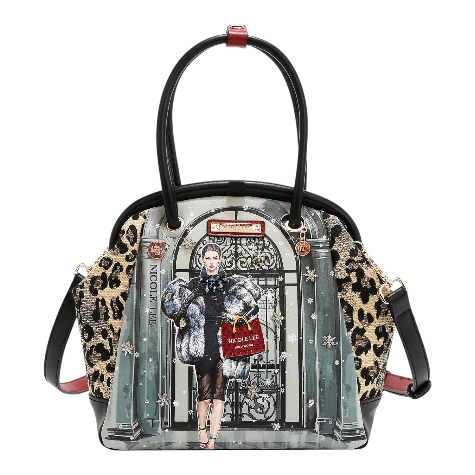 Bolso Satchel Nicole Lee Moda SnowFlake