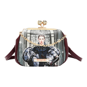 Monedero clutch Nicole Lee Moda SnowFlake