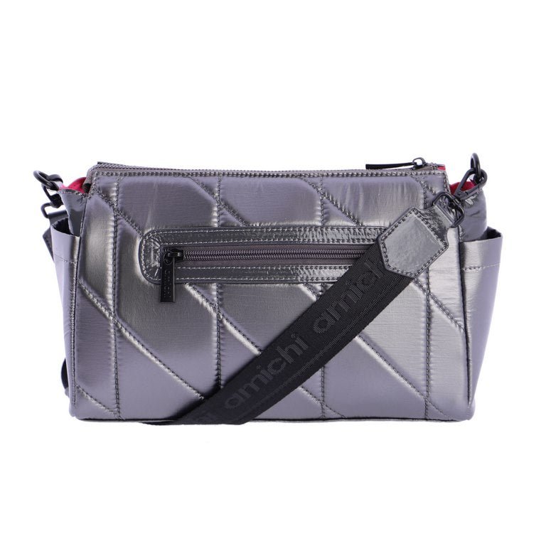 Bandolera bolsillo Amichi Zurich Gris - KimondoShop