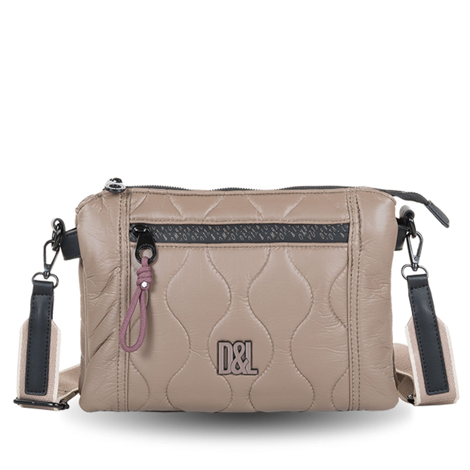 Bandolera compacta Devota & Lomba Lack Taupe - KimondoShop