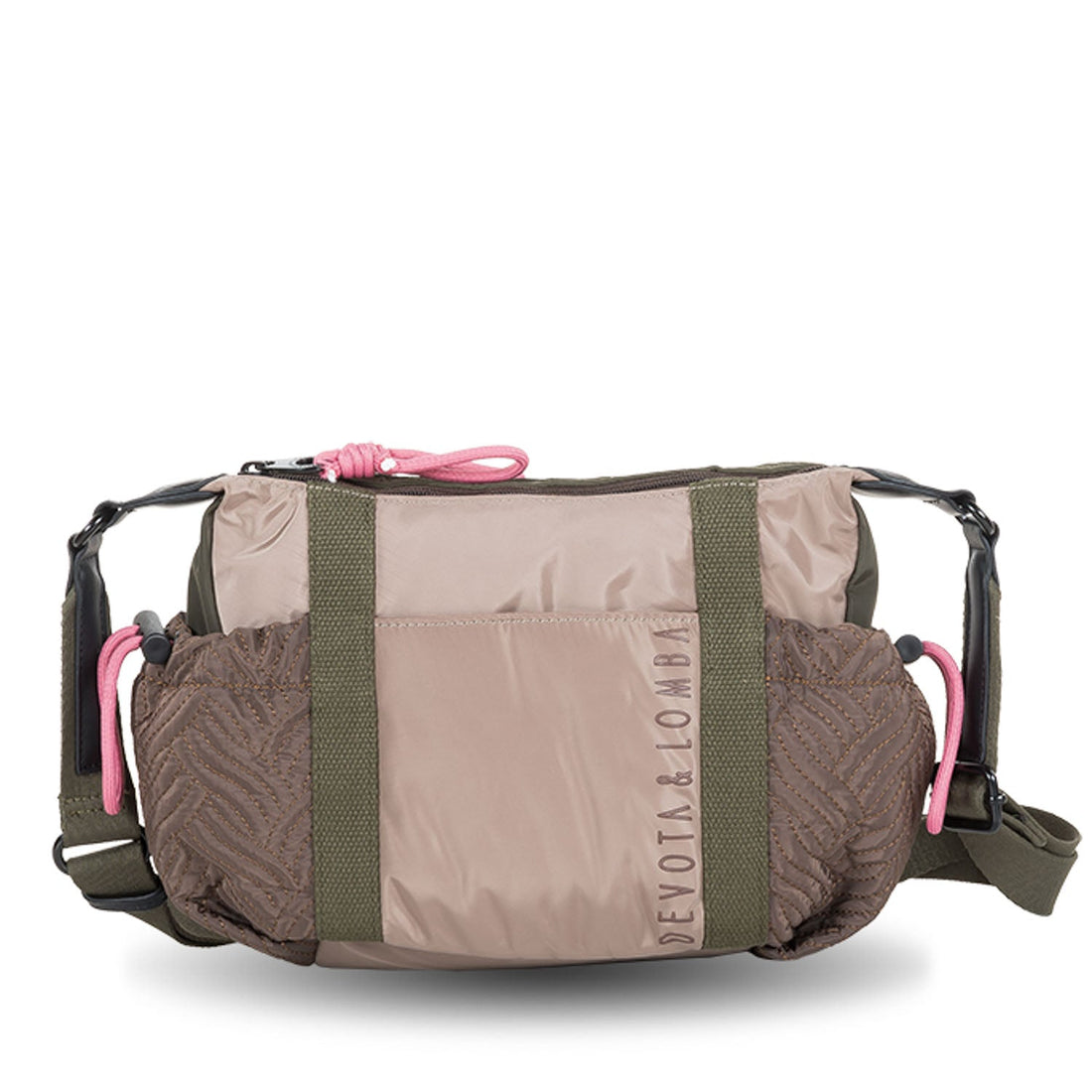 Bandolera doble Devota Lomba Field Taupe - KimondoShop